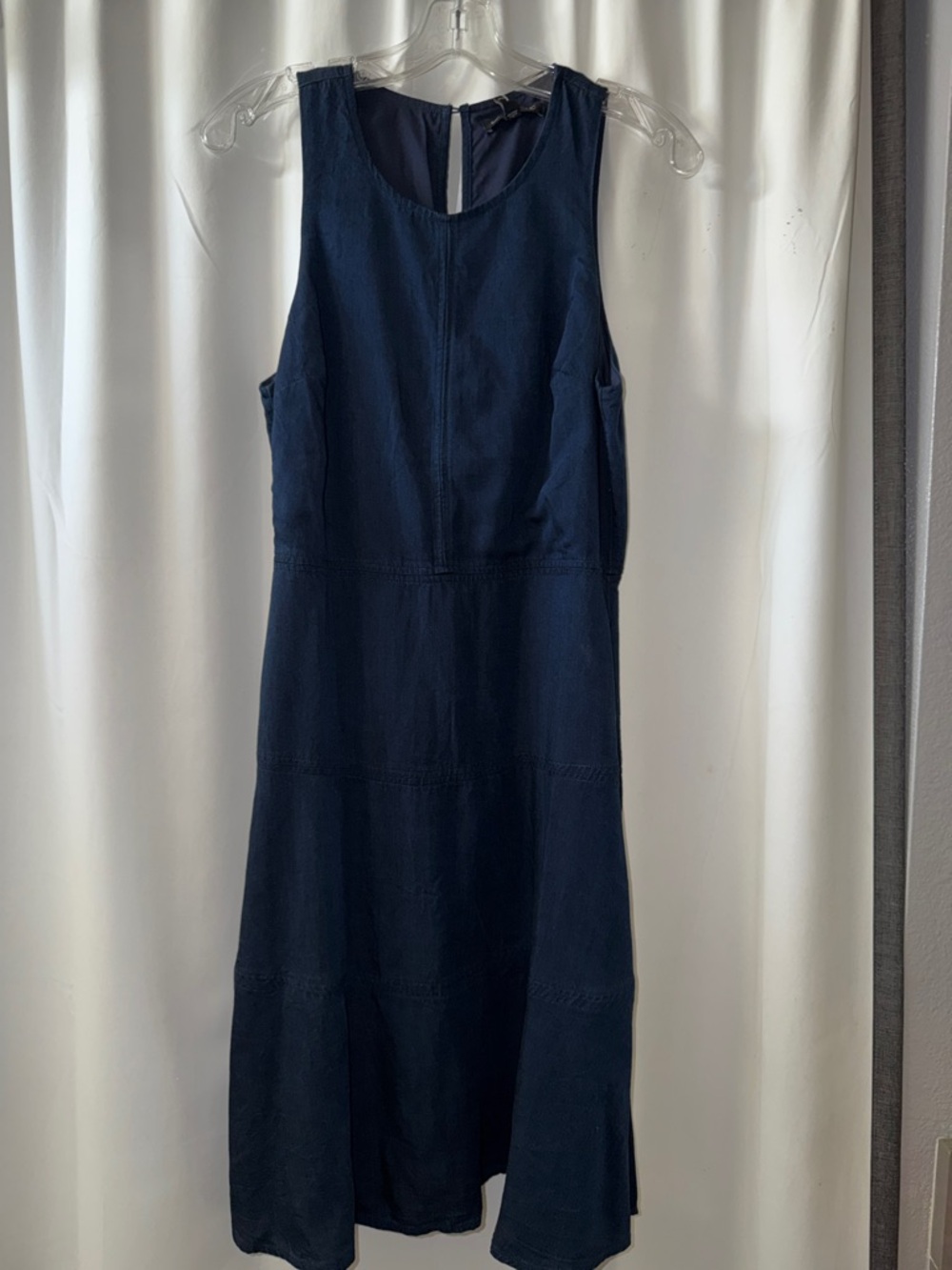 Banana Republic Navy Midi Dress - Sleeveless A-Line